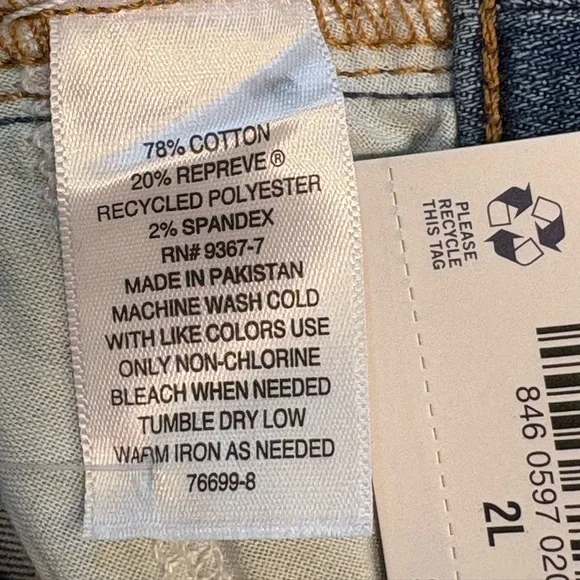 St. John’s Bay Bootcut Jeans Mid Rise Size 2 Long NWT - Picture 4 of 7